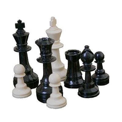 Πλαστικά Πιόνια Σκακιού με βαρίδι, KH 100mm