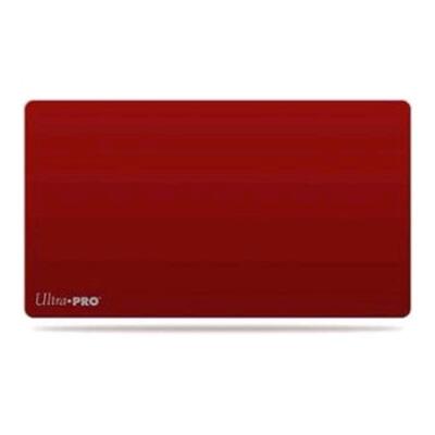 Red Plain Playmat with Logo
