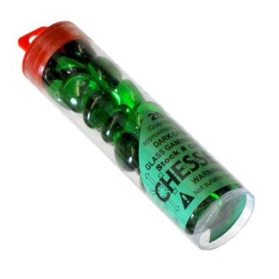 Light Green Glass Stones in Tube