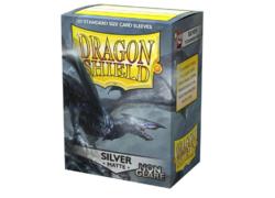Dragon Shield Non-Glare Matte Silver Sleeves
