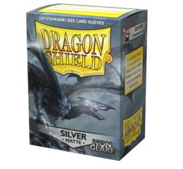 Dragon Shield Non-Glare Matte Silver Sleeves