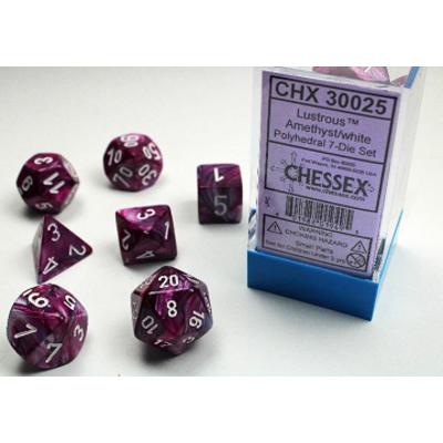 Lustrous Amethyst/White-7 Die Set