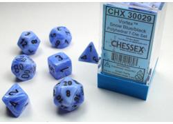 Vortex Snow Blue/Black 7-Die Set