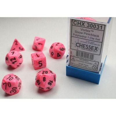 Vortex Snow Pink/Black 7-Die Set