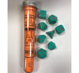 Heavy Turquoise/Orange 7-Die Set