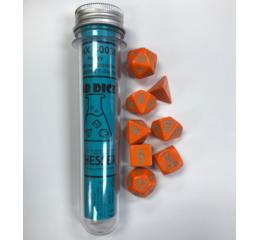 Heavy Orange/Turquoise 7-Die Set