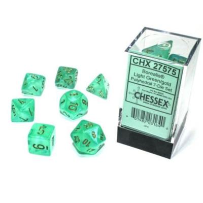 Borealis Luminary Light Green/Gold 7-Die Set