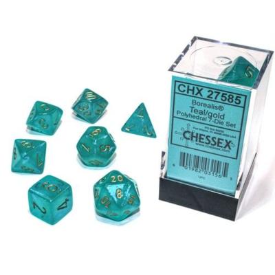 Borealis Luminary Teal/Gold 7-Die Set