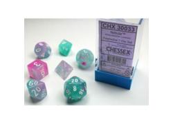 Nebula Luminary Wisteria/White Polyhedral 7-Die Set