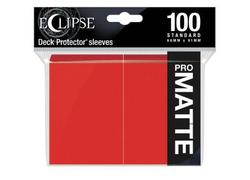 Eclipse Apple Red Matte Deck Protector 100ct