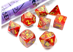 Vortex Underworld/Yellow Polyhedral 7-Die Set