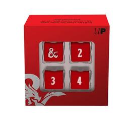 Heavy Metal Red and White D6 Dice Set