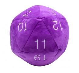 Jumbo D20 Purple Plush Dice