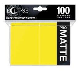 Eclipse: Matte Lemon Yellow Deck Protectors