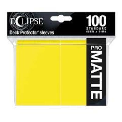 Eclipse: Matte Lemon Yellow Deck Protectors