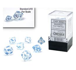 Borealis Luminary Icicle/Light Blue Mini Polyhedral 7-Die Set