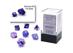 Nebula Luminary Nocturnal/Blue Mini Polyhedral 7-Die Set