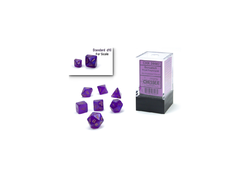 Borealis Luminary Royal Purple/Gold Mini Polyhedral 7-Die Set