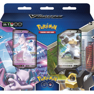 Pokemon GO V Battle Deck Bundle Mewtwo vs Melmetal