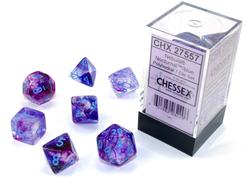 Nebula Luminary Nocturnal/Blue Polyhedral 7-Die Set