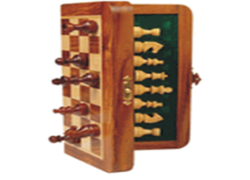 Magnetic Folding 255mm Travel Chess Set (10 inc)