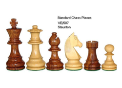 German Knight Standard 95mm Shishman Chess Pieces (3.75 inc)