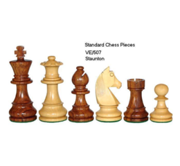 German Knight Standard 95mm Shishman Chess Pieces (3.75 inc)