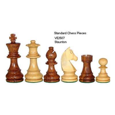 German Knight Standard 95mm Shishman Chess Pieces (3.75 inc)