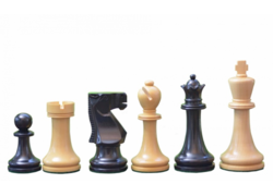 Old Vintage 95mm Shisham Chess Pieces (3.75 inc)