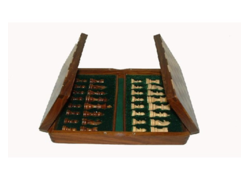 Magnetic Folding 255mm Lacquer Finish Chess Set (255mm)