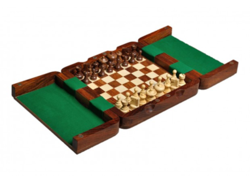 Magnetic 19x19cm Teak Chess Set (2.98 cm)