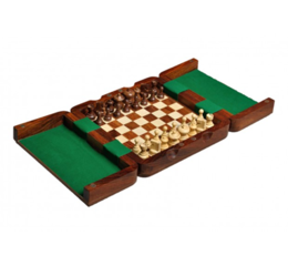Magnetic 19x19cm Teak Chess Set (7.5 inc)
