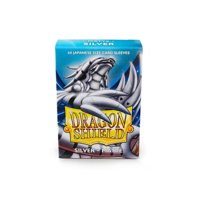 DRAGON SHIELD SILVER SMALL MATTE 60CT