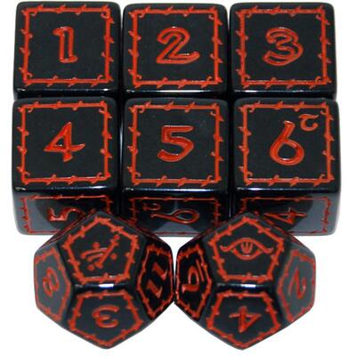 The One Ring RPG Black Dice Set