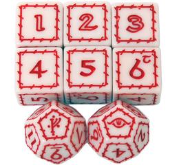 The One Ring RPG White Dice Set