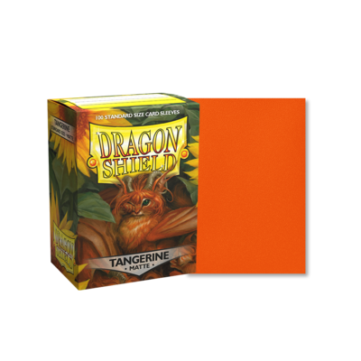 Dragon Shield Matte Tangerine Sleeves 100ct