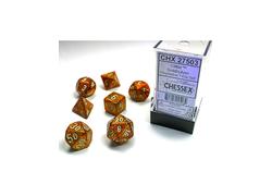 Glitter Gold/Silver Mini Polyhedral 7-Die Set