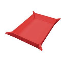 Vivid Magnetic Foldable Dice Tray: Red