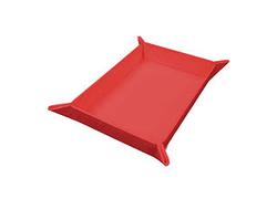 Vivid Magnetic Foldable Dice Tray: Red