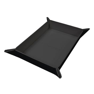 Vivid Magnetic Foldable Dice Tray: Black