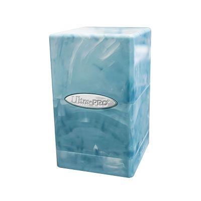 Marble Satin Tower Light Blue/White