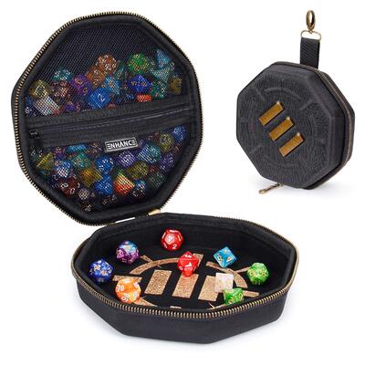 Dice Case & Rolling Tray (Black)