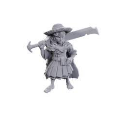 Pathfinder Deep Cuts: Female Halfling Magus Low-Level