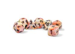 Festive Mega-Hedral Circus/Black Polyhedral 7-Die Set