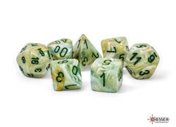 Marble Mega-Hedral Green/Dark Green Polyhedral 7-Die Set