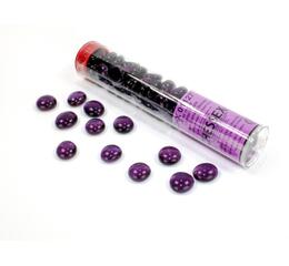 Translucent Purple Glass Stones Tube