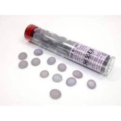 Frosted Lilac Glass Stones Tube