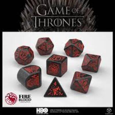 Game of Thrones Dice Set: Targaryen