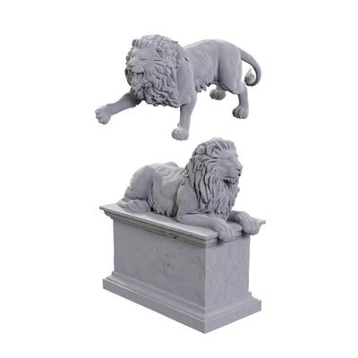 Wizkids Deepcuts: Stone Lion/Animated Stone Lion