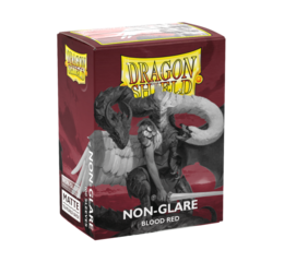 DS Non-Glare Matte Blood Red Sleeves 100ct